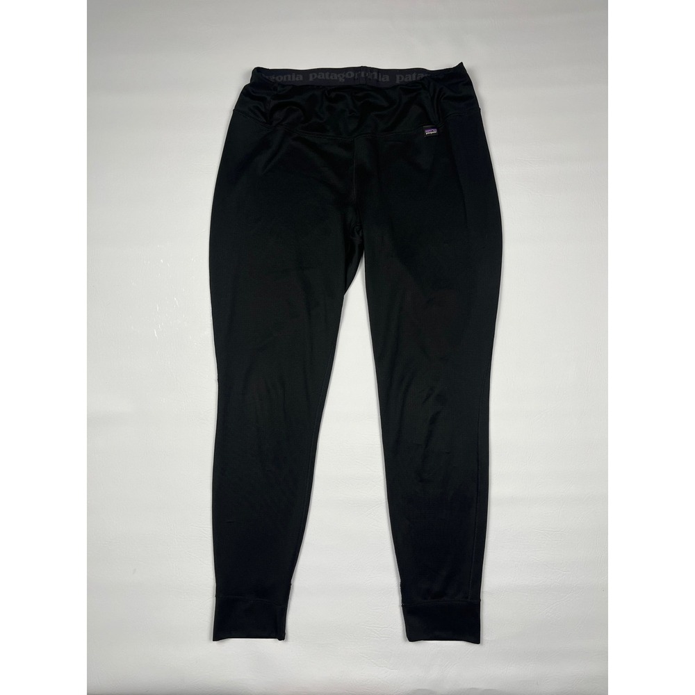 Patagonia Capilene Midweight Baselayer Women's Large Black Leggings Polartec